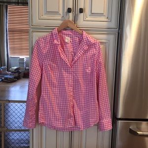 J. CREW Gingham Classic Button-Down